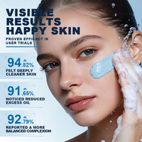 Crème Nettoyante Visage Personnalisée à Base de Plantes Naturelles Camomille Huile de Coco Acide Hyaluronique Contrôle du Sébum Raffermissante Peaux Sèches et Grasses