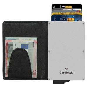 Portefeuille de voyage unisexe mini personnalisé, ouverture courte, en aluminium, porte-cartes et argent, doublure en nylon, anti-vol, blocage RFID - Product Image 1