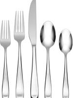 Juego de Cucharas y Tenedores de Acero Inoxidable Serie 1010, Mango con Acabado Plateado, Duradero, Fácil de Limpiar, Diseño Artesanal, para Hoteles, Restaurantes y Comedores