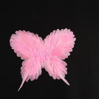 Halloween Fantaisie Blanc Noir Rouge Grande Fée Plume Papillon Ailes D'ange Pour La Décoration De Fête