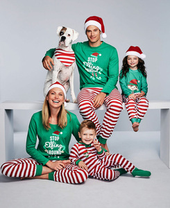 Pyjama de noël personnalisé pour bébé, imprimé de dessin animé, ensemble de pyjama assorti mère et fille père fils famille - Product Image 1