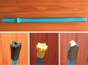 채석장 광산 폭발 구멍 7 11 12 도 육각 나사산 테이퍼 드릴링 장비 파이프 도구 카바이드 드릴로드에서 널리 사용 - Product Image 2