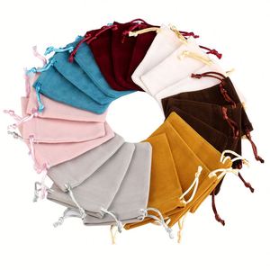 Bolsas de Terciopelo para Joyería de 5x7 7x9 10x12 12x15cm, Bolsas de Regalo con Cordón de Alta Calidad para Empaque de Bodas y Fiestas - Product Image 2