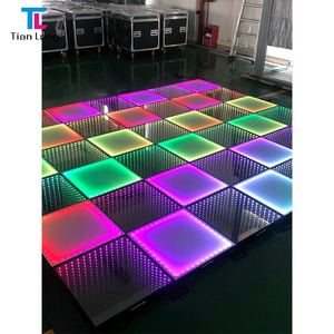 Plancher de danse numérique 3D doré à LED romantique 50*50 cm pour scène de mariage, discothèque, DJ - Product Image 4
