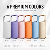 Nouvelle Arrivée Coque de Téléphone 2-en-1 en TPU et PC avec Cadre Électroplaqué, Housse de Protection Fine Antichoc et Anti-Rayures Compatible iPhone 17