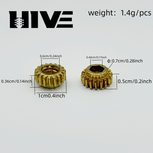 HIVE Clavijas de <span class=keywords><strong>Afinación</strong></span> de Guitarra de Alta Precisión con Orificio Hexagonal de Engranaje 1:18, Accesorios para Cabezas de Máquina - Product Image 2