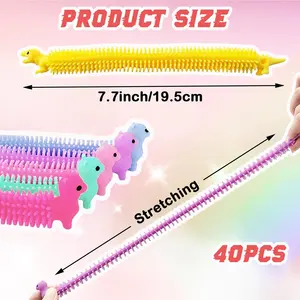최고 판매 제품 2024 부드러운 탄성 로프 피젯 감각 장난감 안티 불안 당겨 스트레칭 문자열 짜기 장난감