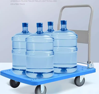 Carretilla de plataforma plana Hengyu, capacidad de carga pesada de hasta 400 kg (800 lb)