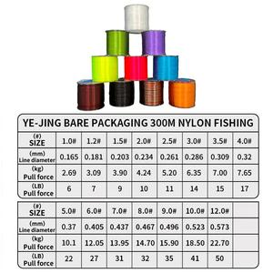 สายเอ็นตกปลาไนลอนแบบเปลือย 300 เมตร ความแข็งแรงสูง 20 ปอนด์/30 ปอนด์ ทนทานต่อการสึกหรอ สายเอ็นตกปลาแบบจม สำหรับตกปลาในทะเลสาบและแม่น้ำ - Product Image 2