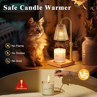 Chauffe-bougie électrique en laiton pour aromathérapie, lampe chauffe-cire de luxe pour la maison