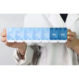 Organizzatore Settimanale di Pillole, 1 Dose, Grande Contenitore Settimanale per Pillole KMINA K40018 - Product Image 1