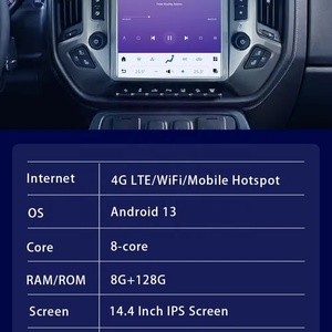 Radio para Auto Android 13 de 14.4 Pulgadas para Chevrolet Silverado GMC SIERRA 2013-2020, Reproductor Multimedia Estéreo, Navegación GPS, Qualcomm - Product Image 5