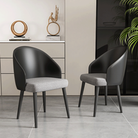 Chaises de salle à manger de luxe modernes, en cuir nordique, pour intérieur et extérieur, vente en gros, mobilier de bureau, mobilier de salle à manger de restaurant