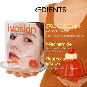 Ivoskin คอลลาเจนเจลลี่ไฮโดร-บอมบ์มาส์กหน้าให้ความอวบอิ่มสำหรับทุกสภาพผิวทุกเพศ - Product Image 1
