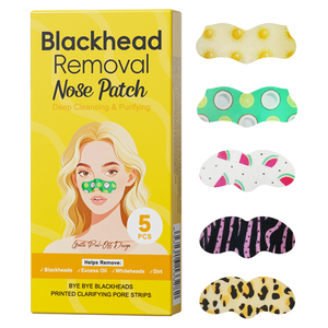 Private Label OEM Blackhead Removal Nose Patch Deep Cleansing Pore <b>Strips</b> for Excess Oil Dirt Removal 5 PCS Bulk Wholesale - Product Image 6
