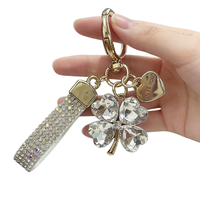 Mini pendentifs trèfle à quatre feuilles en alliage pour femmes, breloques de sac, accessoires mignons, chaînes décoratives DIY, porte-clés, bijoux, cadeau