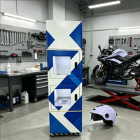 Lave-casques en libre-service avec stérilisation UV-C et désodorisation à l'ozone pour circuits de course