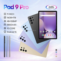 Tablet PC Original Pad9 Pro 5G Tipo-C Deca Core 16GB+1TB Android 15 GPS Doble SIM 11 Pulgadas, Precio de Fábrica al por Mayor