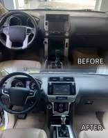 Accessoires de voiture YBJ, amélioration de l'intérieur, console LHD RHD pour Land Cruiser Prado 2010-2017 FJ150, mise à niveau 2018-2021 LC150, kit de mise à niveau