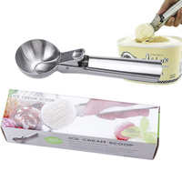 Sendok Es Krim Stainless Steel Sendok Es Krim Bola Penambang Kreatif Multifungsi Sendok Bola Daging Es Krim