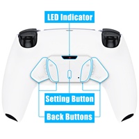 Kit de remappage RISE4 V3 avec pagaies blanches pour manette PS5, accessoire de boutons arrière pour mod de manette PS5 BDM030/040/050/060