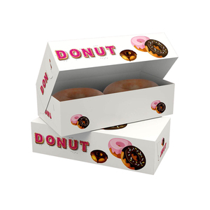 Custom Eco Friendly Wholesale Paper <strong>Donut</strong> <strong>Packaging</strong> Box