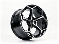 Nouvelles jantes de supercar en alliage d'aluminium forgé de 20 à 22 pouces, finition noire brillante, face usinée, design maillé, jantes à rayons en Y pour Huracan