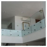Poteau de fixation en acier inoxydable PRIMA pour balustrade en verre, antirouille, pour terrasse extérieure côtière, sécurité garantie