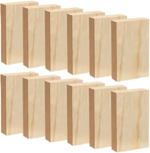 Corte láser de tablas rectangulares de pino para manualidades decorativas de madera