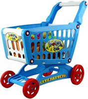 Ensemble de jeu de chariot de caddie de cible comprenant des accessoires de magasin de fruits et légumes de nourriture d'épicerie