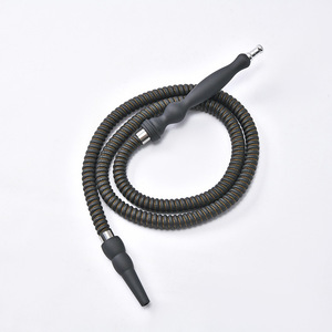 Mayorista de fabricantes: Novedades - Manguera <span class=keywords><strong>para</strong></span> <span class=keywords><strong>cachimba</strong></span> de 1.5m, lavable, de cuero esmerilado, con mango de <span class=keywords><strong>goma</strong></span> y gancho de aleación de aluminio, tipo recto - Product Image 3