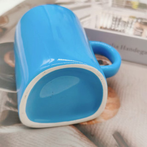 Tazza da Latte in Porcellana Personalizzata all'Ingrosso con Tasca per Biscotti, Portabiscotti, Tazza da Caffè in Ceramica Bianca - Product Image 4