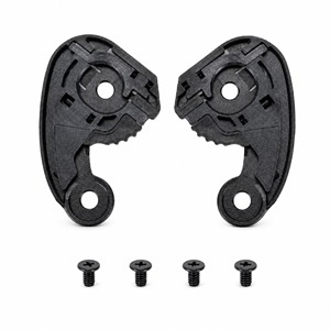 Plaque de base de visière de casque de remplacement, paire gauche et droite avec 4 vis pour IS-17 FG-17 FG-ST <span class=keywords><strong>RPHA</strong></span> 10 C70 - Product Image 1