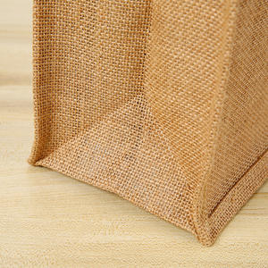 थोक रेड वाइन जूट टोटे बैग, लिनन जूट कैनवास से बने अनुकूलित उपहार बैग को पदोन्नति के लिए पुनः प्रयोज्य खरीदारी बैग - Product Image 4