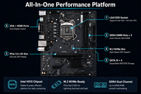 Motherboard Desktop H510 DDR4 SATA Double Channel CH510MK V20 Generasi ke-10 1200-Pin Warna-warni untuk PC - Baru Tersedia Grosir