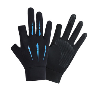 SHBGW Outdoor Functional <b>Gloves</b> One Size Black Red Print Cycling Fishing <b>Painting</b> Delivery Use - Product Image 3