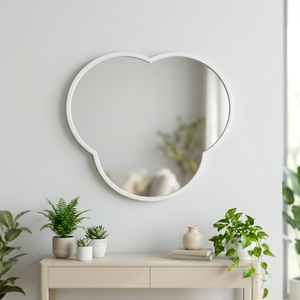 Wholesale Customized Shape White Metal Framed <b>Mirror</b> for Modern Living Room Wall Decoration - Product Image 2