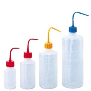 Botella de Limpieza de Color ASONE 4-5663, Plástico, Cilíndrica, Boca Ancha, para Uso en Laboratorio - Product Image 4