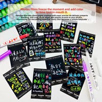 Marqueur liquide acrylique Guangna 586, grande capacité, pour journal créatif, 12 couleurs vives