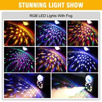 NOUVEAU 9 pièces Machine à fumée LED haute puissance trois-en-un pleine couleur pour discothèque DJ Club Éclairage de scène Équipement
