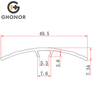 Perfil de transición <span class=keywords><strong>para</strong></span> suelos de vinilo <span class=keywords><strong>laminado</strong></span>, aluminio, madera y SPC, <span class=keywords><strong>para</strong></span> esquinas, umbrales y bordes de azulejos - Product Image 2
