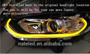 Nueva Generación Flexible Led DRL Auto luz Led Flexible Ángel lágrima de los <span class=keywords><strong>ojos</strong></span> - Product Image 5