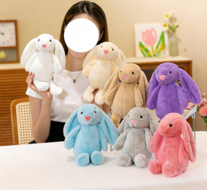 Peluche <span class=keywords><strong>Lapin</strong></span> Mignon de Huit Pouces en Gros, Super Doux, en Coton PP avec Doublure en Maille, Idéal pour Couette de Pâques ou Exportation - Product Image 1