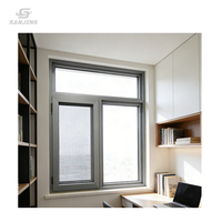 Ventana Corredera Francesa de Doble Acristalamiento de PVC, Ventanas Correderas de Vinilo, Ventana para Dormitorio
