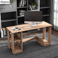 Bureau d'étude extensible pour étudiant avec panneau de refroidissement, table d'ordinateur moderne pour chambre et salon