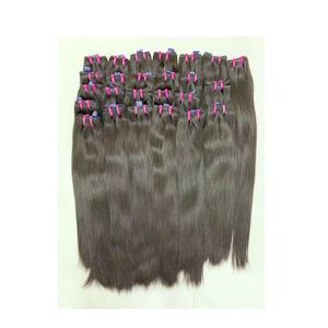 Vente en gros de paquets de cheveux indiens bruts humains 100% naturels non traités, cheveux vierges alignés sur des cuticules droites directement d'Inde - Product Image 5