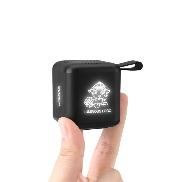 Customized Mini Cube Speakers Wireless Speaker Tws Portable Blue Tooth Speakers with Light up Logo for Sale