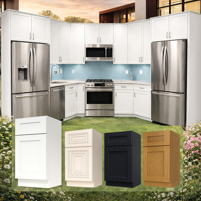 Flat Pack Cabinets For Multi-Family Projects | Wholesale Building Materials Kitchen Cabinets | RTA Cabinets For Home Renovation