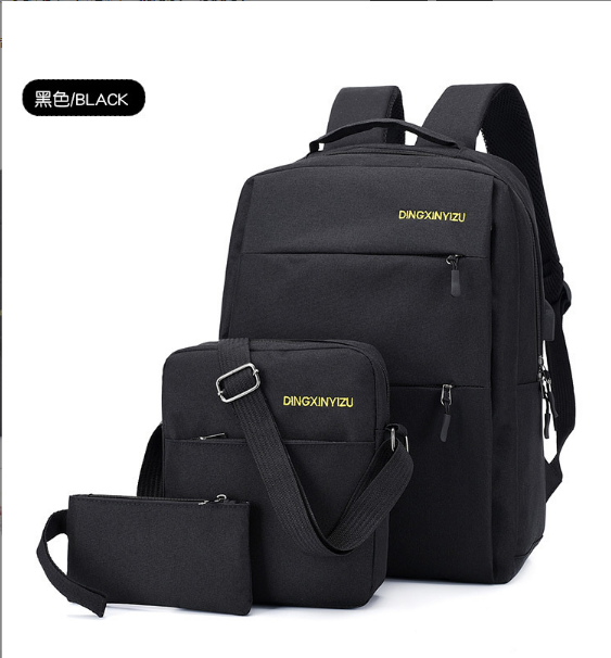 Mochila impermeável para notebook, venda quente, bolsa de poliéster para laptop, viagem, escola, com usb