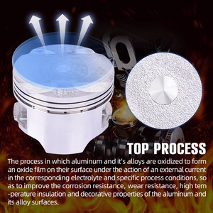 Pistones Estándar y Agrandados para Motor de Motocicleta Todoterreno STD~ +<span class=keywords><strong>100</strong></span> DIA 70mm KW3 para <span class=keywords><strong>HONDA</strong></span> <span class=keywords><strong>AX</strong></span>-1 250CC - Product Image 6